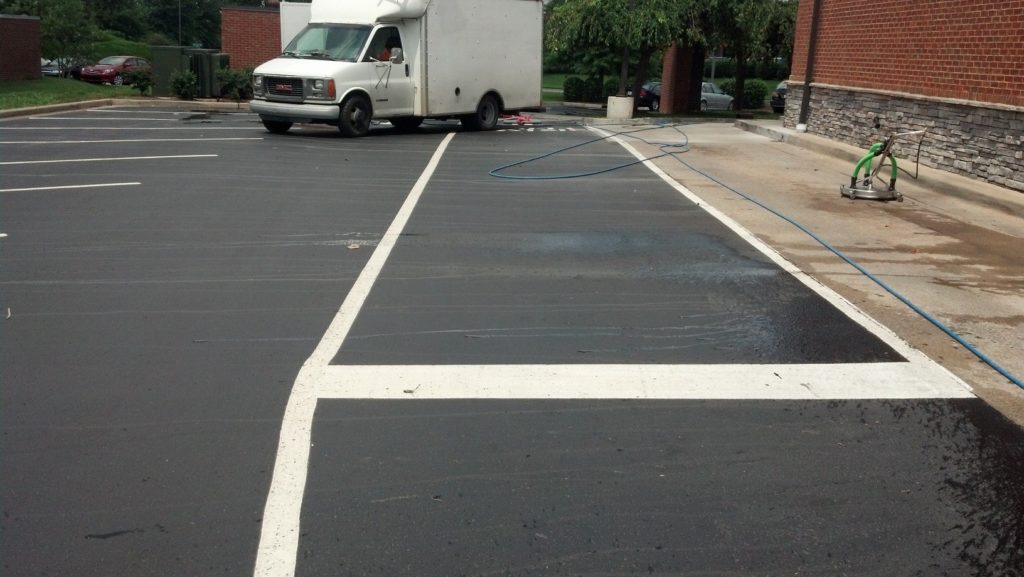 cleaning of parking lot